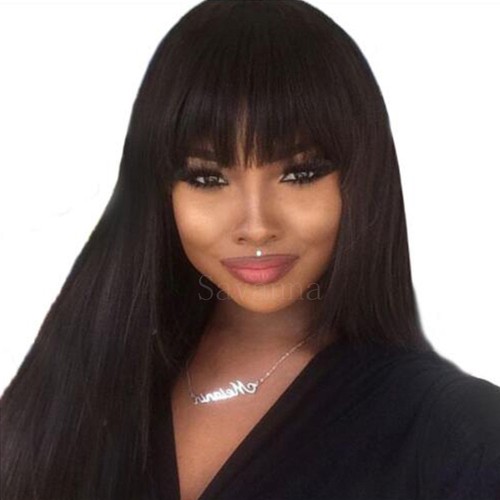 Peluca sintética de cabello resistente al calor para mujeres BOB Bangs Cosplay pelucas completas suaves - Imagen 2 de 36