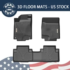 3D Floor Mats For 2012-2016 Honda CR-V CRV All Weather TPE Rubber Floor Liners