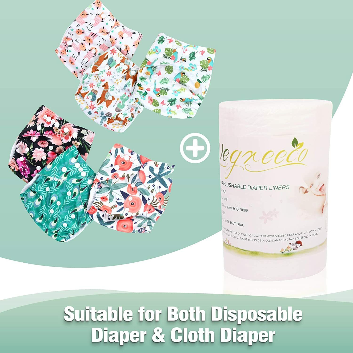wegreeco diaper liners