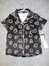 Boys Black & White Pajama Top Size 6/6X New Art Class