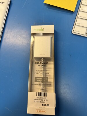 Moshi USB-C to VGA Adapter Thunderbolt 3 Compatible - Brand New