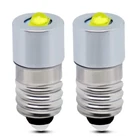 #502 Screw White LED Bulb lamp New For 6-Volt 4 "D" or Lantern Battery E10