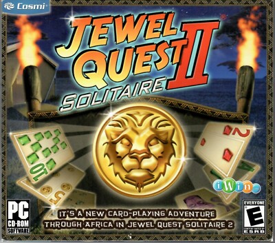 Jewel Quest Solitaire II 2 (2007 PC CD-ROM Win XP/2000/ME/98  - BRAND NEW