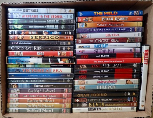 wholesale box lot (40) mixed used DVD movies untested Children Family Lot #26