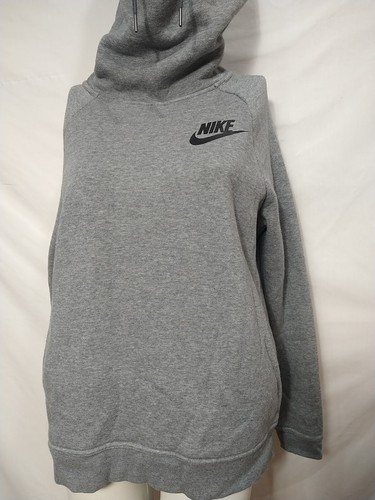 Nike Dri Fit Women's Size Small Fleece Hoodie Sweatshirt High Neck Pull Over(#A9 - Picture 6 of 9