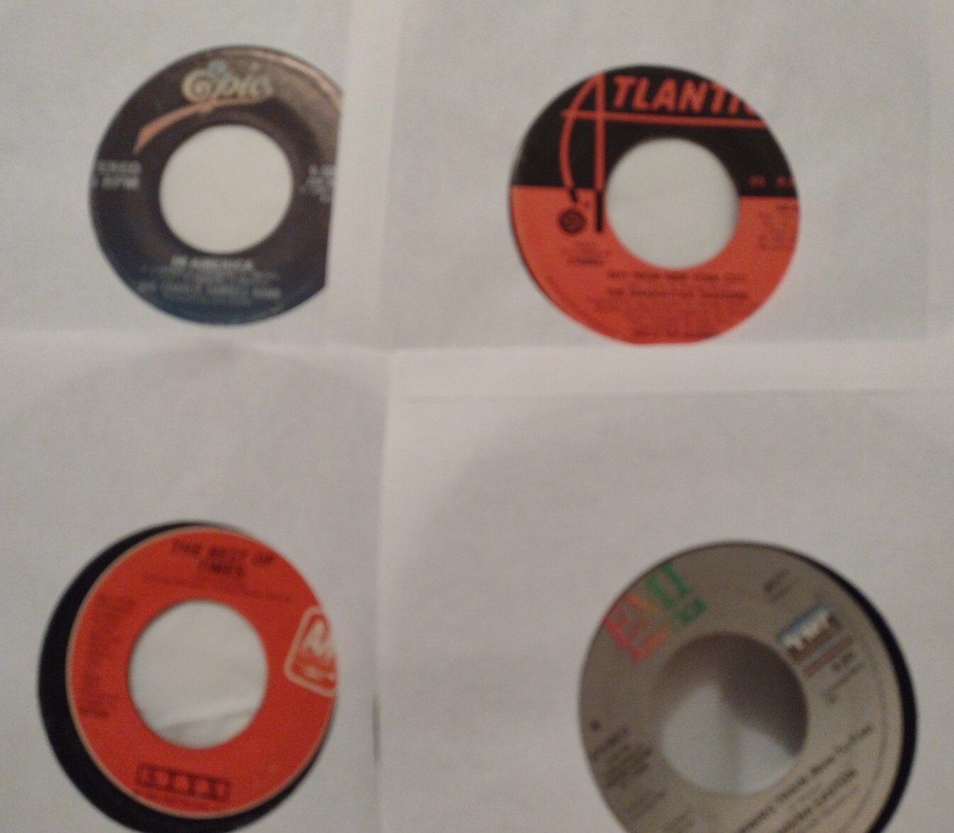 Bulk Lot of 45 RPM Vinyl Records for Arts, Crafts, or Playable Use Wholesale-image