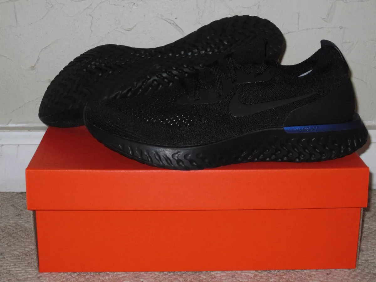 Epic react flyknit best sale black racer blue
