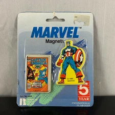 1989 CAPTAIN AMERICA 350 MARVEL COMICS MAGNETS ROBINSON DESIGN GROUP RED SKULL