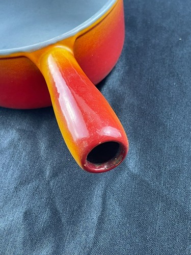 Descoware Red Orange Flame Saucepan Pot - Picture 3 of 8