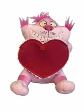 Vintage Disney Store Alice in Wonderland Cheshire Cat Valentine Plush