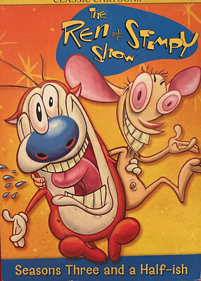 THE REN & STIMPY SHOW ~ SEASONS THREE & A HALF-ISH ~ DVD, 2005 ~ 3 DISC BOX SET