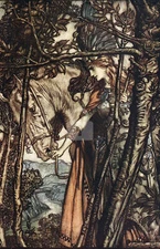The Rhinegold & the Valkyrie 14 (1910), Arthur Rackham *Art Postcard*