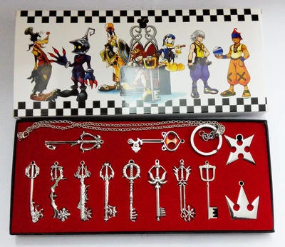 Kingdom Hearts II Manga Anime Schlüsselbund Halskette 12 Stück in einem Set