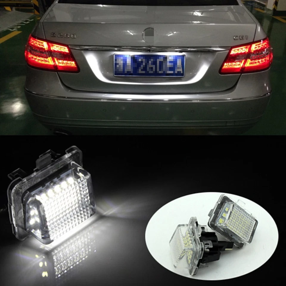 For Mercedes W212 S212 2010-2011 E350 E550 LED License Number Plate Light Lamp - Image 4 of 4