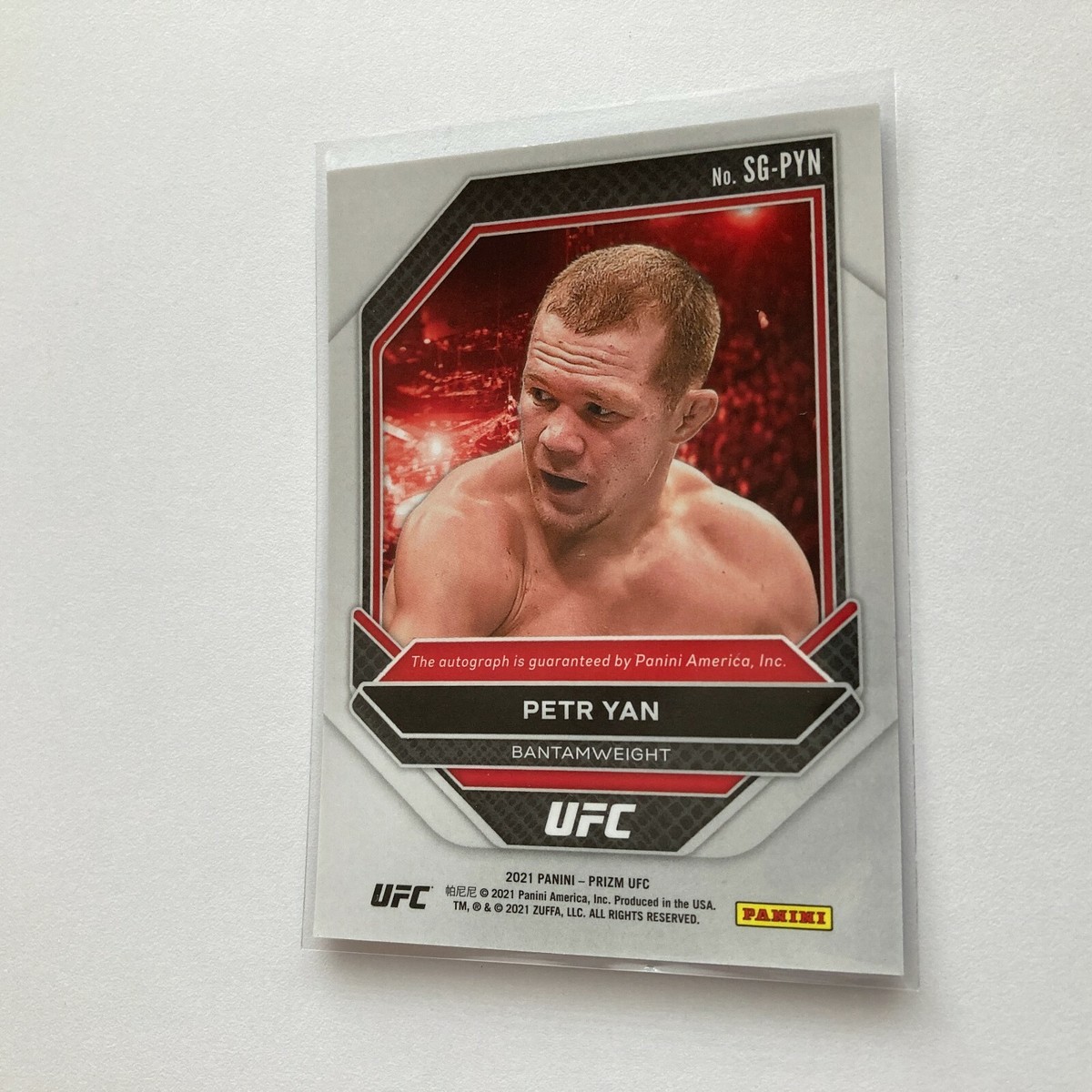 Petr Yan 2021 Panini Prizm UFC Signatures Autograph Auto Card #SG