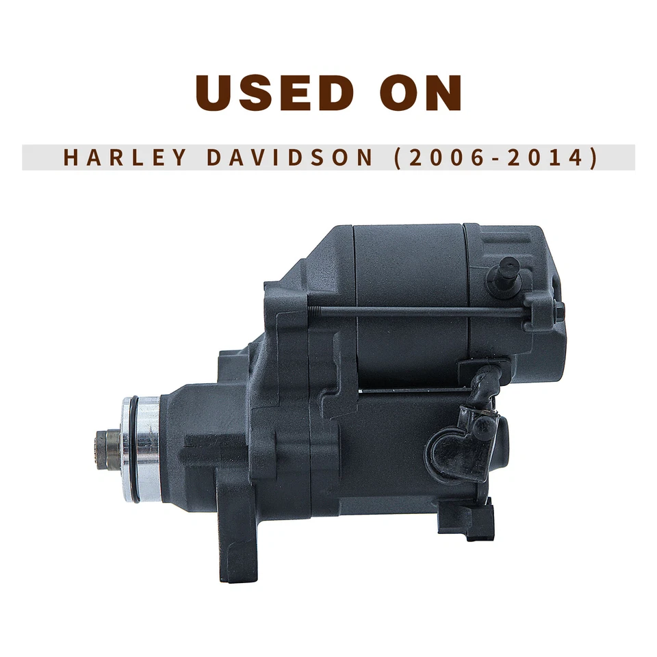 Starter For 07-2014 Harley Davidson Road King Electra Glide Fatboy Trike 1690cc Foto 4 de 4