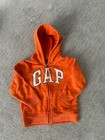 Baby Gap Logo Hooded Full Zip Orange  White Size 4T Boy Girl Unisex — photo 1