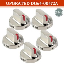 5PACK DG64-00472A DG68-00101B Gas Stove Replacement Knobs for Samsung Range Oven