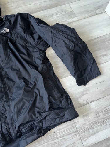 The North Face Jacket Mens 2XL Black Hyvent Hooded Outdoors Nylon Coat - Picture 3 of 13