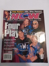 Bret Hart / Scott Steiner / Kevin Nash / Jeff Jarret 4x Signed Magazine Auto HOF