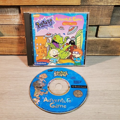 Vtg Rugrats Adventure Game CD-ROM Windows Mac 1999 Homeschool Nickelodeon 90s