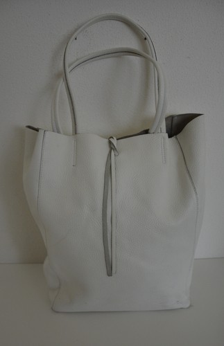echt Leder Tasche apart weiß Pelle Italy