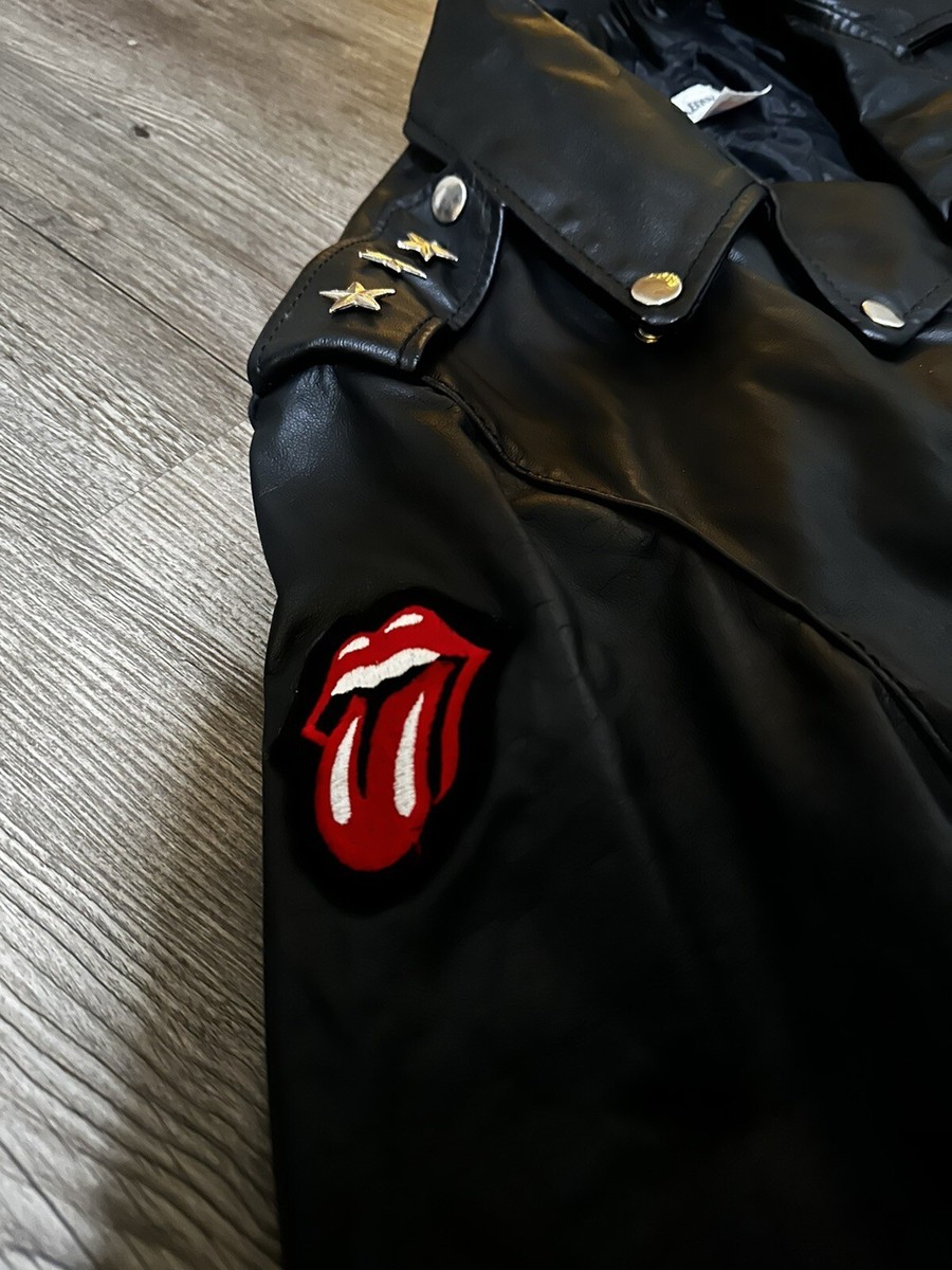 90s Park v Rolling Stones Leather Jacket | eBay