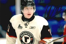 Adam Erne Signed Autographed 4x6 Photo Quebec Remparts / Tampa Bay Lightning #2