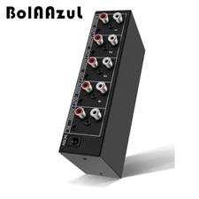 RCA Aux Audio Splitter 1 In 4 Out Stereo L/R Audio Splitter 1X4 for Speaker DVD