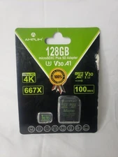 New Amplim 128GB Micro SD Card Plus SD Adapter Memory Card