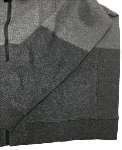 Bombardero Jacquard Perry Ellis Para Hombre Alto Mezcla Algodón Cremallera Completa, GRIS JASPEADO 3X Foto 3 de 4