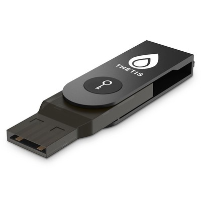 FIDO2 U2F Sicherheitsschlüssel Aluminium Klappdesign Universal Zwei-Faktor-Au...