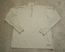 XGO Pullover Men Large Beige Phase 4 Performance Military Quarter Zip Outdoor