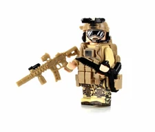 Battle Brick Seal Team 6 Special Forces Commando made with real LEGO® minifig