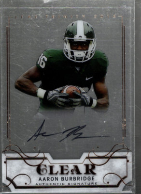 A8165- 2016 Leaf Trinity Klar Autogramme #CAAB1 Aaron Burbridge Auto - Nm-Mt