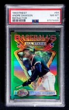ANDRE DAWSON 1993 TOPPS FINEST REFRACTOR PSA 8 NM-MT ALL-STAR CARD #84 RED SOX .