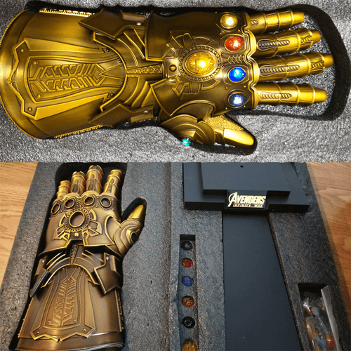 1/1 The Avenger Thanos Infinity Gauntlet Full Metal Wearable Infinity Steine Cos - Bild 1 von 18