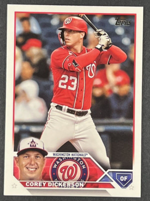 Corey Dickerson 2023 Topps Update Series #US140 Washington Nationals