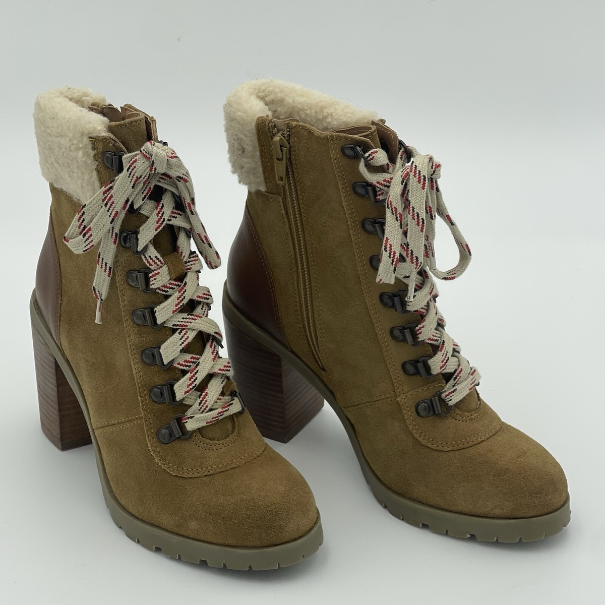 Crevo Tan Suede Crevo Boots Crevo Women - Size 7.5 - Chestnut Suede Ankle Boots – The  main image 4