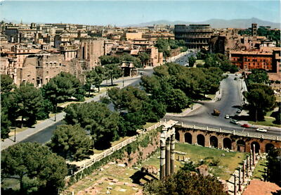 Limited edition Rome Imperial Forums postcard, Lozzi publisher