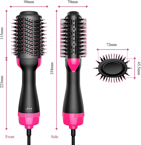 4 in One Hot Air Brush One-Step Hair DAnti-Frizz Blowout Straighten Curling Comb - Picture 14 of 15
