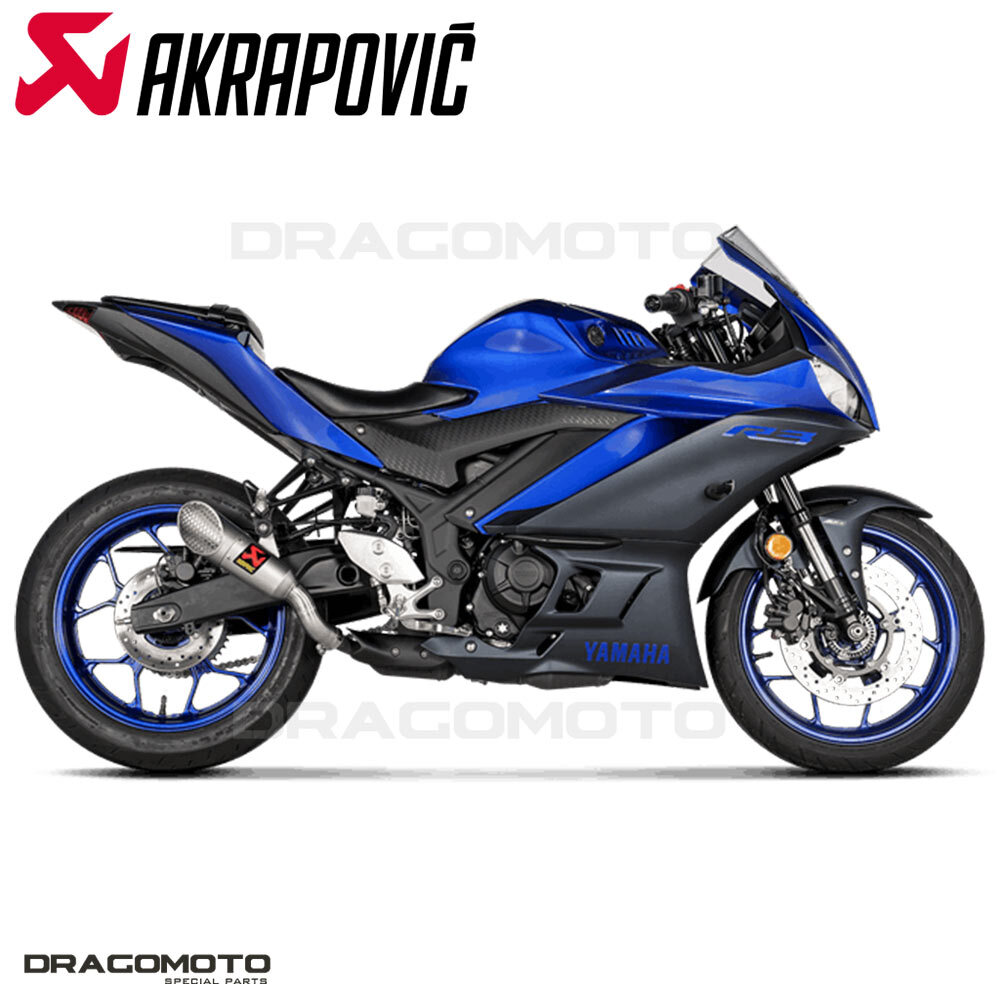 YAMAHA YZF-R3 2022-2023 Exhaust AKRAPOVIC Titanium RC S