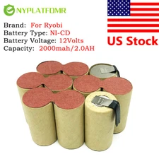 Soldering required For Ryobi 12V Battery 130269003 HP412 9600 RYO9605 RY29550