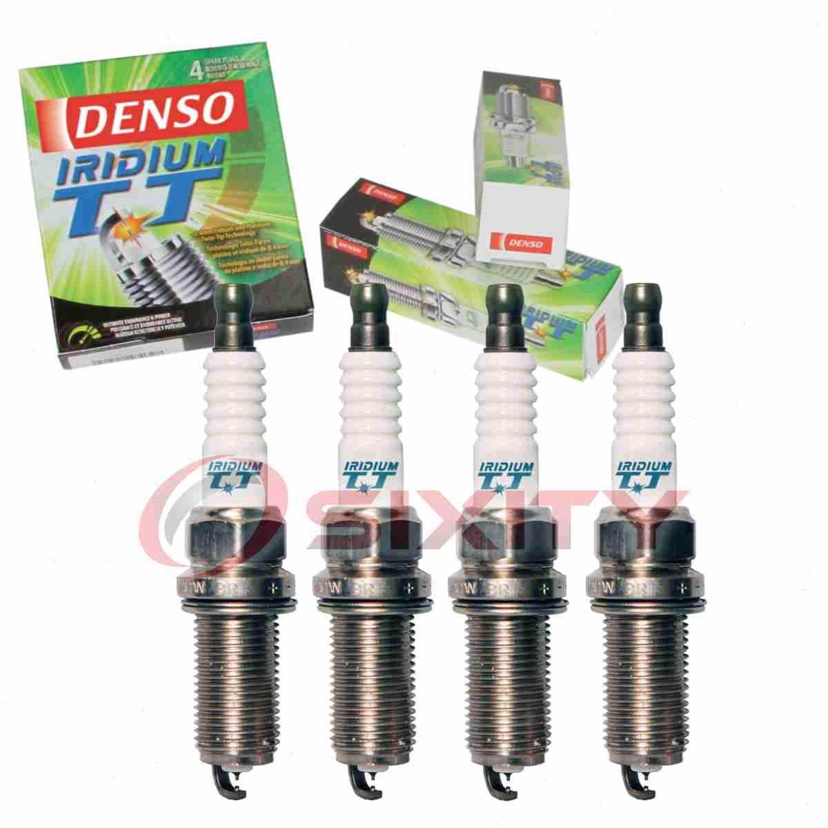 4 pc Denso Iridium TT Spark Plugs for 2006 Saab 9-2X 2.5L H4 Ignition ji
