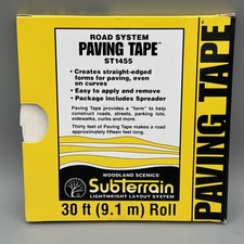 Woodland Scenics ST1455 Road System, Paving Tape, 1/4" x 30'
