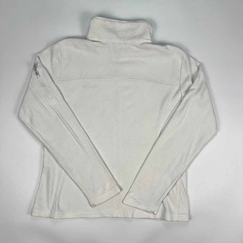 Columbia Full Zip Fleece Jacket Womens XL White Thermal Jacket Hiking image 9