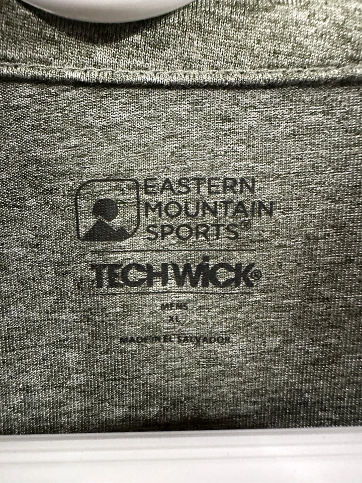 Camisa Eastern Mountain Sports Techwick Cuarto 1/4 Cremallera Manga Larga Capa Base XL Foto 2 de 4