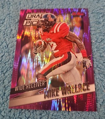 2015 Panini Prizm Draft Picks Mike Wallace Ole Miss Purple Flash 88/99 #75