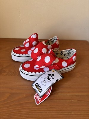 VANS Disney Minnie Mouse Shoes Toddler Size 10.5 New