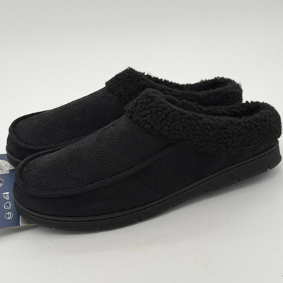 Wembley Men XL 11-12 Memory Foam Slippers Indoor Outdoor Faux Fur Nonskid NWT